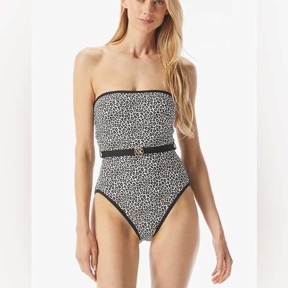 NWT Michael Kors Women’s Leopard One-Piece Swimsuit 6 - Picture 2 of 7